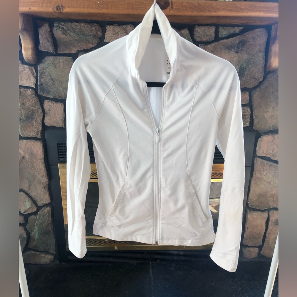 Lightweight White Adidas Sports Jacket